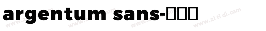 argentum sans字体转换